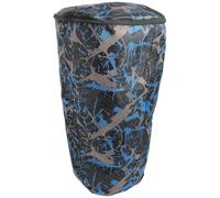 IDEANATEGRATE Paquet à Dos Grosse Capacité pour Tambour Africain Djembé Imperméable Bleu Camouflage en Tissu Oxford et Pvc, Protection et Respirante pour Instrument de Musique