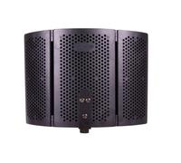 IDEANATEGRATE Pare-vent Écran D'isolation Bruit pour Microphone Noir en ABS et Éponge et Forte Adaptabilité pour Studio D'enregistrement