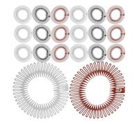 IDEANATEGRATE Peigne à Cheveux Circulaire en Plastique Flexible 30pcs, Accessoire Portable Polyvalent pour Femmes et Filles, pour Activités en Plein Air et Événements Spéciaux
