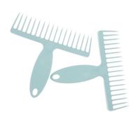 IDEANATEGRATE Peigne pour Cheveux en Pp Bleu Poignée Confortable, Outil de Nettoyage pour Balai, 2 Pièces, pour Enlever les Poils et Poussières Domestiques