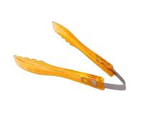IDEANATEGRATE Pince Alimentaire 1pc Prise Facile et Résistante aux Taches en PC Jaune Accessoire de Cuisine Pratique Cuisine, pour Servir Toast Hôtel