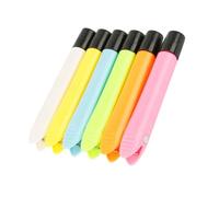 IDEANATEGRATE Pince Magnétique à Craie 6 Pièces en Pvc Protège les Mains et Maintient Propres, pour L'école et Surfaces Métalliques Couleur Aléatoire