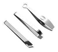IDEANATEGRATE Pinces à Épiler Outil Sûr et Gain de Cuisine Lot de 3 en Acier Inoxydable pour Retirer Poils de Porc et Plumage de Poulet en Préparation Culinaire