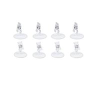 IDEANATEGRATE Pinces de Siège Simple et Élégant en Plastique Blanches Lot de 16 Articulations Réglables Réutilisables Support Photo pour Restaurant et Mariage