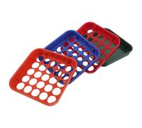 IDEANATEGRATE Plateau de Tri de Pièces de Monnaie en Plastique Léger, Set de 4 Couleurs pour Organisation Complète des Quarters et Change à Domicile Déplacement