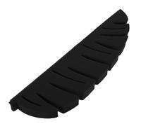 IDEANATEGRATE Porte-Brosse à Dents et Séchoir à Pinceaux de Maquillage en Matériau Noir Forme Feuille, Design Créatif, Solide et Gain de Place pour Salle de Bain ou Chambre