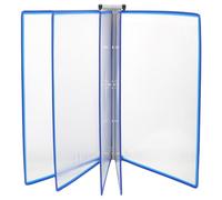 IDEANATEGRATE Porte-Documents Mural A4 5 Panneaux avec 10 Poches Transparentes, Organisateur Mural de Référence pour Bureau et École, Système D'affichage de Documents Vertical, Gain de Place