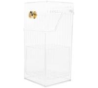 IDEANATEGRATE Pot à Pinceaux Maquillage Transparent en Pet Chic et Moderne, Résistant Déformation, pour Rangement Bureau ou Salle de Bain
