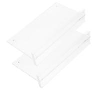 IDEANATEGRATE Présentoir Transparent Acrylique Magnétique 2 Pièces 10x20cm Base Robuste et Résistant et pour Expositions Supermarchés