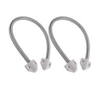 IDEANATEGRATE Protecteur pour de Système en Commerciaux D'accès de Contrôle en Bâtiments Câble de Porte Acier Inoxydable 2pcs, Passage de Câble Lisse et Antipoussière, Gaine Flexible
