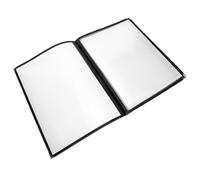 IDEANATEGRATE Protège-menu en Pvc Transparent A4 3 Pages L'huile, pour Restaurant et Bar, Protège la Liste de Prix des Taches