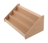 IDEANATEGRATE Rangement Outil Peintre Bois Étagère Peinture Multi Support Pinceaux Organisateur Pratique pour Tubes Peinture Acrylique Compact