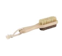 IDEANATEGRATE Râpe à Pieds Double Face en Pierre Naturelle Brosse en Bois et Poils de Sanglier, Portable pour Pédicure et Élimination des Peaux Mortes