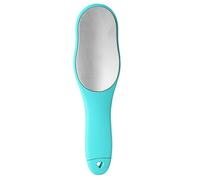 IDEANATEGRATE Râpe Pédicure Double Face en Acier Inoxydable 304 et Abs, Outil de Soin des Pieds pour Éliminer Peaux Mortes, Massage Anti-bosse, pour Gommage et Callosités