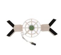 IDEANATEGRATE Refroidisseur Multifonction Grand Ventilateur Pliable pour Ordinateur Portable en Plastique Blanc, Radiateur D'éclairage pour Fête Usage Bureau