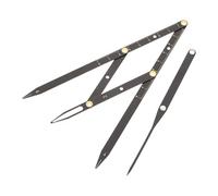 IDEANATEGRATE Règle de Positionnement des Sourcils pour Mesure Selon le Ratio Doré en Acier Inoxydable Noir, Outil Précis et Facile à Utiliser Maquillage Sourcils