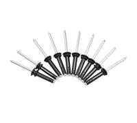 IDEANATEGRATE Rivet Tri-Grip en Aluminium Noir pour Kayak et Canoë, 10 Pièces Légères et Antirouille, Accessoire pour Bateaux et Remplacement Vis M5