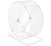 IDEANATEGRATE Roue de Hamster en Fer 28 CM avec Support, Accessoire pour Exercices et Jeu de Hérissons et Petits Animaux en Habitat Intérieur