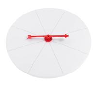 IDEANATEGRATE Roue de Jeu Tournante en Plastique Blanc, Accessoire Léger et Personnalisable pour Fêtes et Réunions Annuelles, Plateau Tournant de Jeu Pratique et Solide