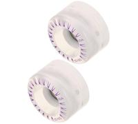 IDEANATEGRATE Roues Lumineuses et Glisse Fluide Lot de 2 avec Roulements Intégrés, Design Clignotant pour Patins à Roulettes Quad en Pu pour Patinage Extérieur et Skateboard