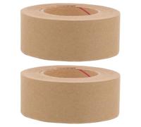 IDEANATEGRATE Ruban Adhésif Activé par L'Eau 2 Rouleaux en Papier Kraft pour Encadrement, Bande d'Étanchéité Hydrosoluble pour Travaux de Peinture et Emballage Domestique