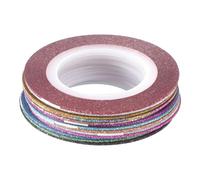 IDEANATEGRATE Ruban Autocollant pour Ongles 1mm 14 Couleurs Différentes en Papier Adhésif Facile à Utiliser pour Décoration D'ongles DIY Femmes