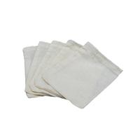 IDEANATEGRATE Sachets de Thé en Dimensions 8x6 Cm Cordon de Serrage Lot de 20 Filtre Infusion pour Feuilles de Thé en Vrac et Épices