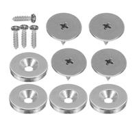 IDEANATEGRATE Sets de Loquets Magnétiques Fermeture Magnétique Fiable Lot de 4 Design Élégant et Mince, Maintien Ferme pour Portes D'armoires en Fer