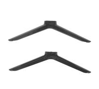 IDEANATEGRATE Socle de Télévision Noir en Plastique avec Vis, Pied de Support Stable et Antidérapant, Installation Facile pour Téléviseurs de Table, Lot de 1 Paire