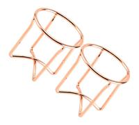 IDEANATEGRATE Support de Rangement pour Éponges de Maquillage Lot de 2 Pièces en Acier Carbone Or, Séchoir Pratique et Élégant de Croix, Facile à Utiliser pour Femmes