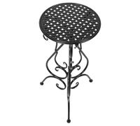 IDEANATEGRATE Support Stable en Fer Noir pour Bassin d'oiseaux Design Tripode à 3 Pieds et Base Large, pour Coins Ensoleillés et Pots de Fleurs