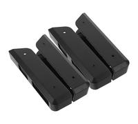 IDEANATEGRATE Supports Muraux Fixation Murale Antidérapante en Acrylique Noir Lot de 2 pour Balances Numériques pour Salle de Bain et Buanderie