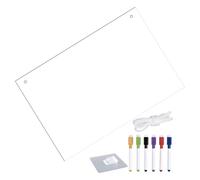 IDEANATEGRATE Tableau Blanc Design Moderne et Élégant Effaçable à Sec en Acrylique Transparent Réutilisable pour Bureau et Maison pour Notes et Messages
