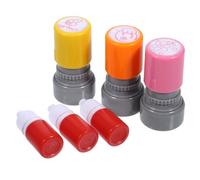 IDEANATEGRATE Tampon Set de 1 Enseignant en Plastique Rouge pour Récompense Devoirs et Loisirs Créatifs, Motivation Garçon et Filles pour Élèves et Bricolage Scolaire