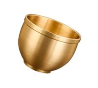 IDEANATEGRATE Tasse à Thé en Laiton Ronde Vintage 150 Ml, Coupe en Cuivre Doré Maison Bureau, Porte-théière Décoratif Adapté au Thé Boissons Chaudes