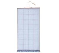 IDEANATEGRATE Tissu de Calligraphie Chinoise à Eau Réutilisable en Brocart Bleu, Portable Finition, Pratique et L'apprentissage du Dessin Calligraphie