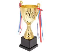 IDEANATEGRATE Trophée de Récompense Décoratif en Métal Robuste Finition Brillante, Coupe Multifonction pour Compétitions Sportives et Événements d'entreprise