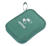 IDEANATEGRATE Trousse de Premiers Secours Portable en Tissu Oxford Vert, Légère et Facile à Transporter, pour Voiture et Vélo, Sacoche Compacte pour Voyage