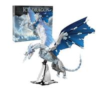 Ideas Ice Dragon Lot de 1019 briques de construction compatibles avec Lego MOC Magic Dragon glacé, cadeau pour les fans de drame télévisé, adultes et garçons de 8 à 16 ans (1019 pièces)
