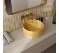 Ideavit Idea.deep Lavabo autoportant - 39x15cm - rond - avec bonde clic-clac - béton D10 290368-D10