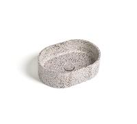Ideavit Rock Vasque à poser 40x28x12cm Béton ovale Terrazzo 290291-E5