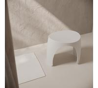 Ideavit Solidharmony Tabouret - 46x31x43 - solid surface - sans trop-plein - blanc mat 290392