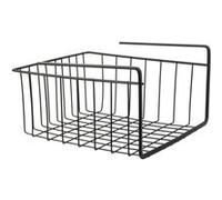 JE CHERCHE UNE IDEE - RG6246 - Panier Suspendu Metal Filaire Noir Maison Bazar Rangement Boite Housse Organisation Gain de Place