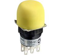 Idec HE5B-M2PY HE5B-M2PY Interrupteur à bascule 125 V/AC, 30 V/DC 3 A 1 x On/Off/On à accrochage (L x l x H) 20 x 20 x 31 mm IP40