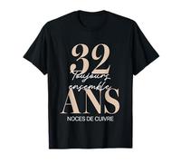Idée Cadeau 32 Ans de Mariage - Noces de cuivre T-Shirt