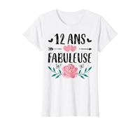 Idée Cadeau Ado Jeune Fille 12 Ans Adolescente Fabuleuse T-Shirt, Femme, Blanc, XL