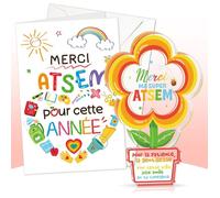 Idee Cadeau Atsem Maternelle Plaque Acrylique Cadeau Atsem d'École Fin d'Année Cadeau Merci Atsem pour Cet COFFRET CADEAU BIEN-ETRE