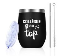 Idee Cadeau Collègue De Travail Homme Départ Collègue Cadeau D'école Fin D'année Secret Santa Collegue Bureau Anniversaire Retraite Maison Humoristique Tasse à Café En Acier Inoxydable Verre a Vin