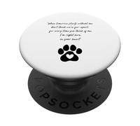 Idée Cadeau commémorative pour deuil d'animal Domestique pour Chien ou Chat PopSockets PopGrip Adhésif