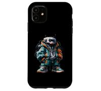 Idée cadeau cool streetwear robot futuriste motif urbain Coque pour iPhone 11